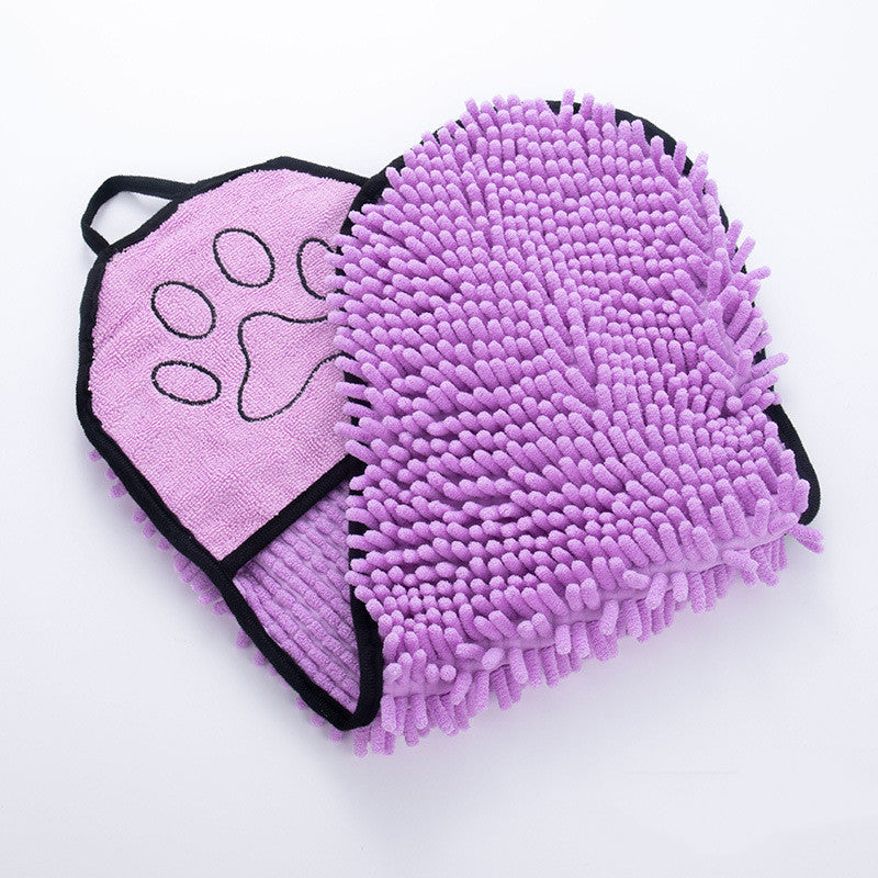 Finiks Gravity | Super Absorbent Chenille Pet Bath Towel with Pockets | Product image 5