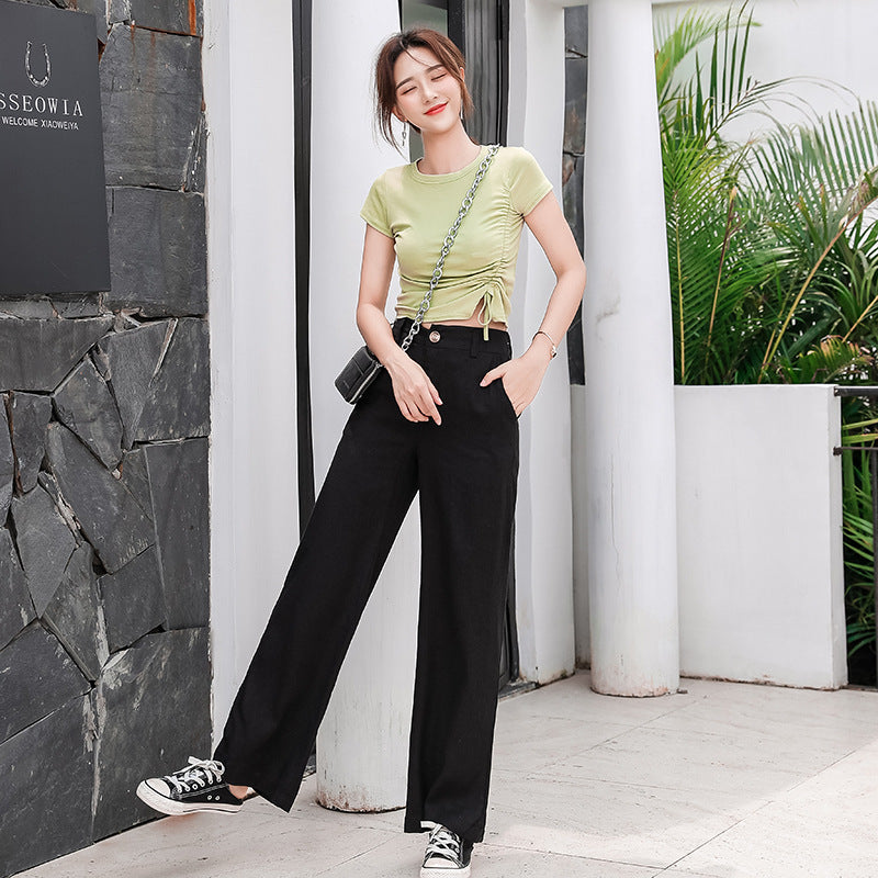 Finiks Gravity | Women's Linen-Blend Wide-Leg Pants | Product image 2