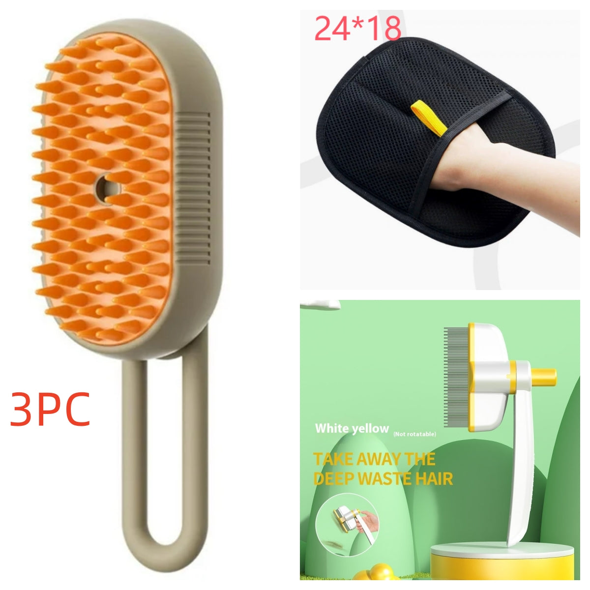 Finiks Gravity | 3-in-1 Electric Steam Pet Grooming Brush | Product image 19