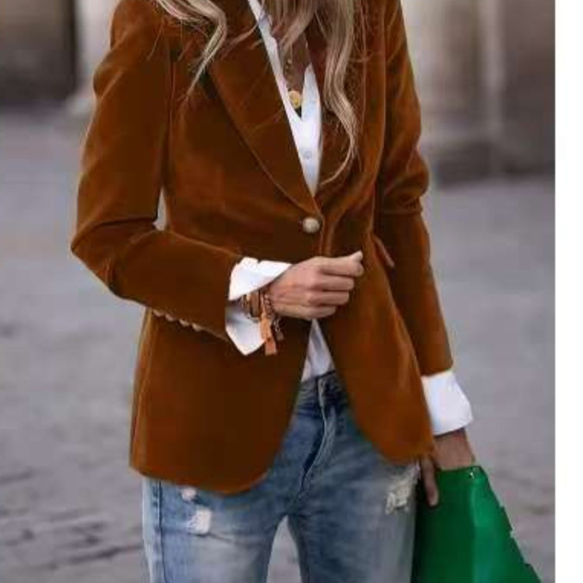 Finiks Gravity | Velvet Lapel Slim-Fit Blazer | Product image 13