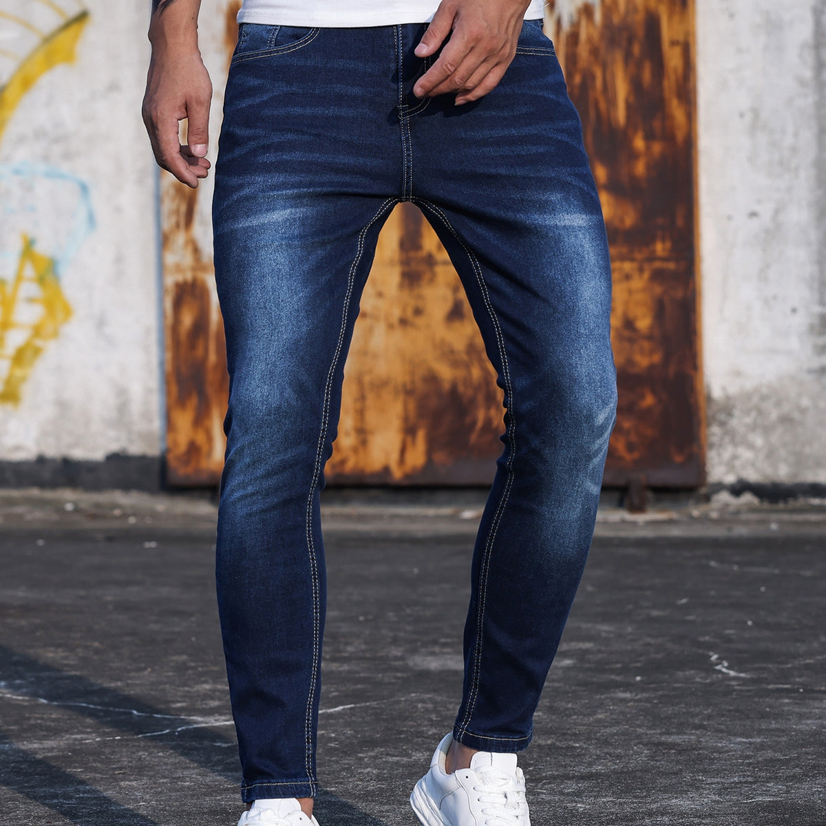 Finiks Gravity | Denim Blue Stretch Skinny Jeans | Product image 1