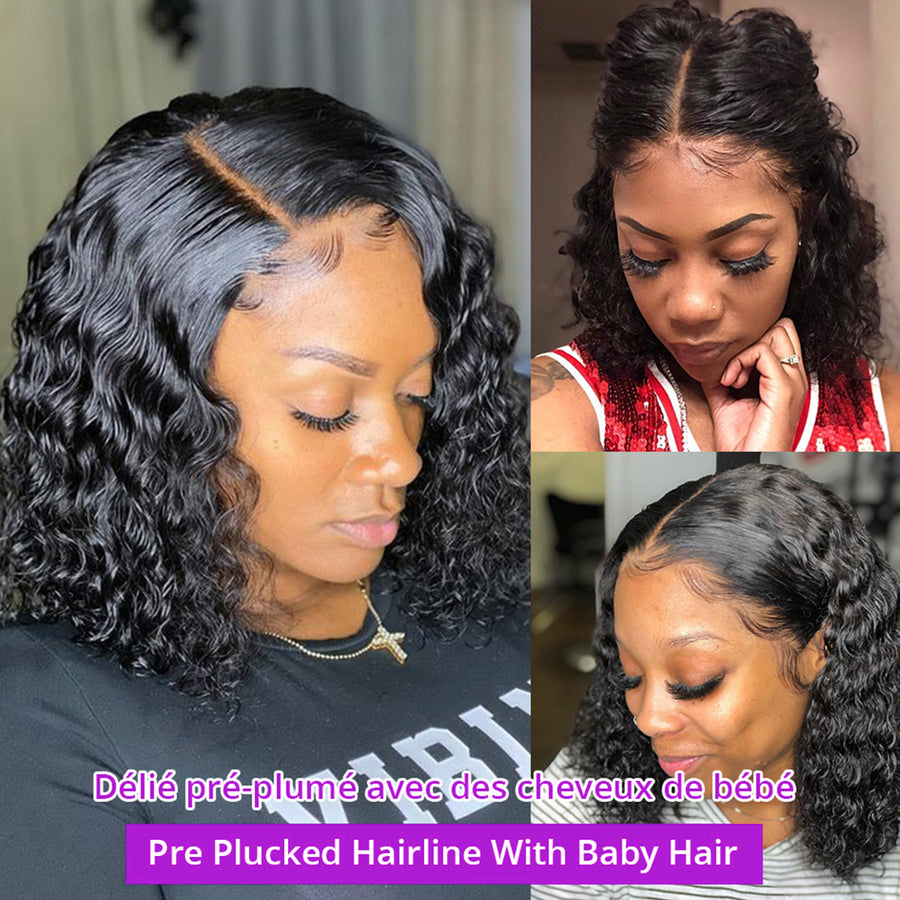 100% Human Hair Lace Front Wig - 150%/180% Density