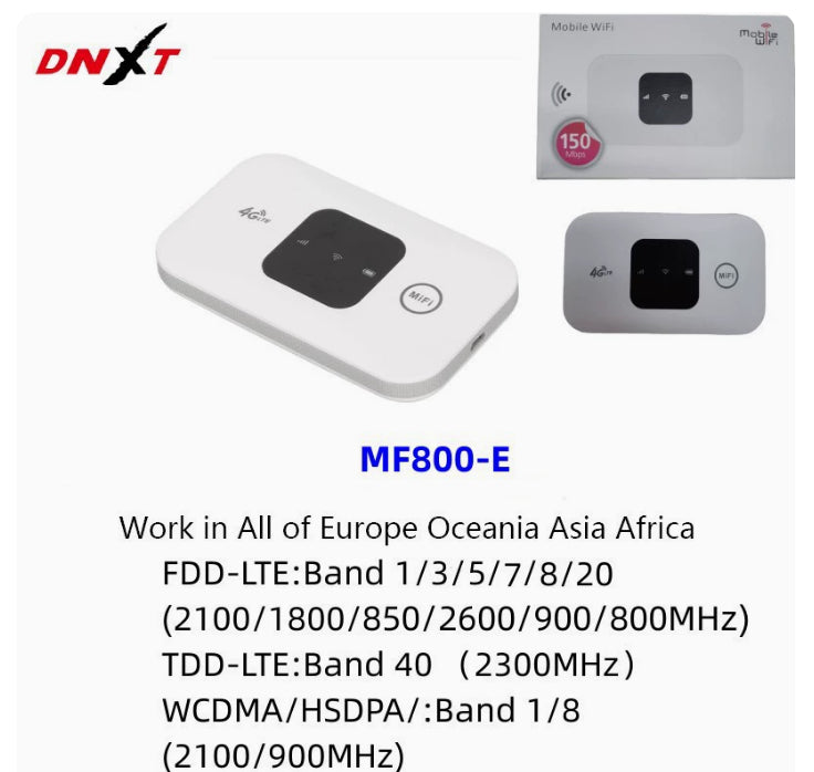 Finiks Gravity | H808 4G LTE Portable WiFi Router 150Mbps | White
