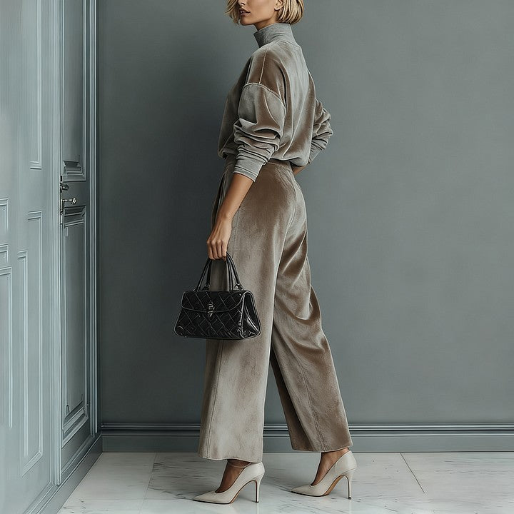 Finiks Gravity | High-Neck Zip-Up Wide-Leg Tracksuit Set | Product image 2